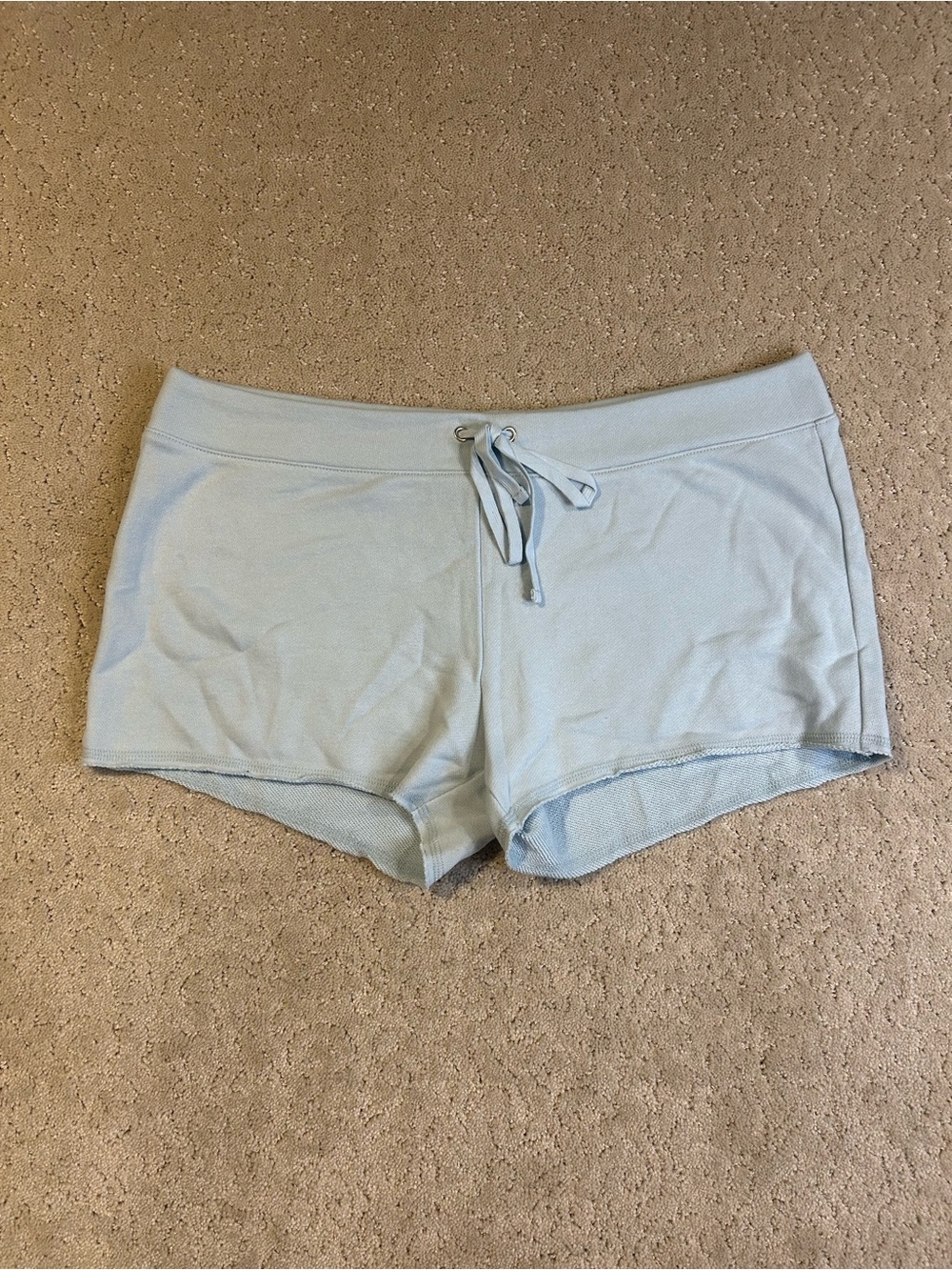 NWT Skims Drapey French Terry Shorts in Powder Blue Sweatpant Shorts Sz M
